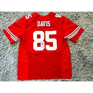 Signed Vernon Davis #85 NFL Nike San Francisco 49ers On Field Football Sports Fa